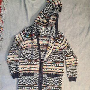 Rainbow tribal cardigan